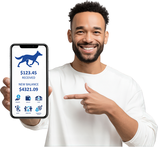 Person holding phone